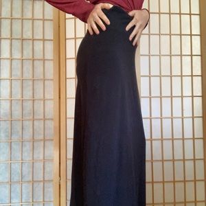 Black cotton Patagonia maxi skirt